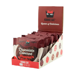 Galleta crema de cacahuete bañada chocolate Bio 12x50g Kookie Cat