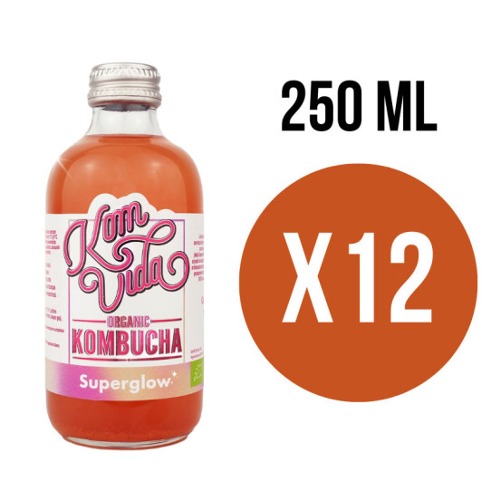 Kombucha Superglow Bio 12x250ml Komvida