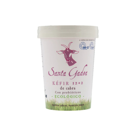 Kefir de cabra 12+2 con probioticos Bio 420g Santa Gadea