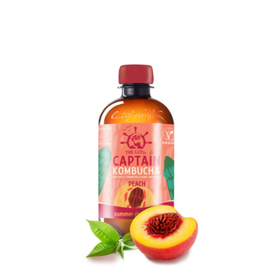 Kombucha Peach Bio 400ml Captain...