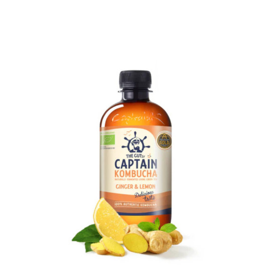 Kombucha Ginger & Lemon Bio 400ml...