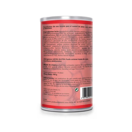 Batido saciante de fresa 700g Sotya