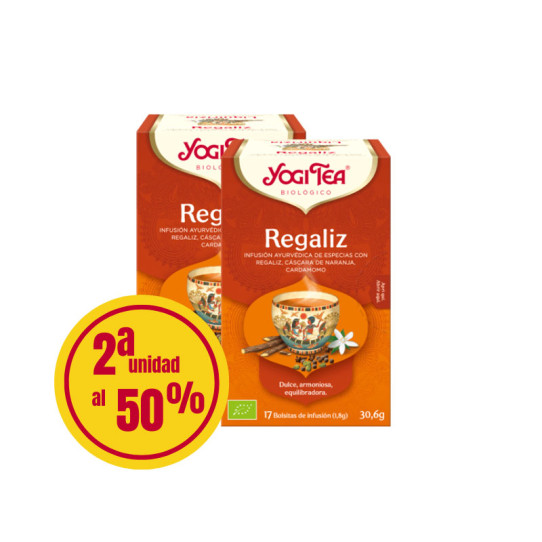 Yogi Tea Regaliz 2ª unidad al 50% 17 filtros BIO