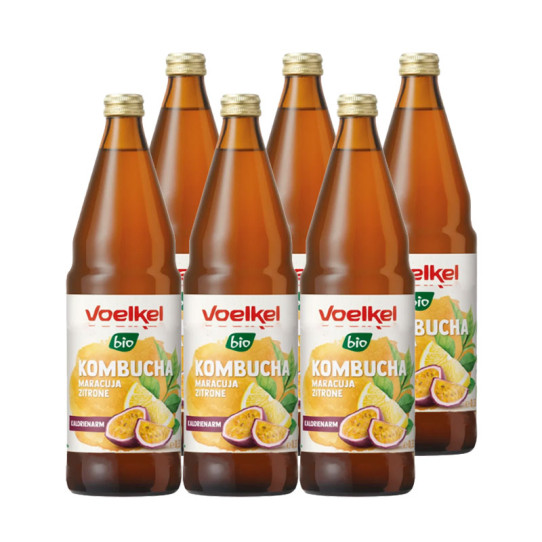 Kombucha Maracuya y Limon bio 6x750ml Voelkel