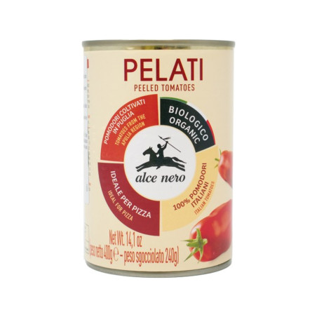 Tomates pelados en lata Bio 400g Alce Nero