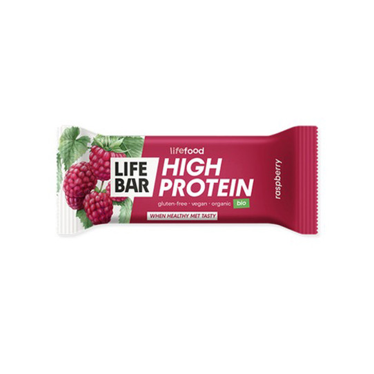 Barrita de proteína sabor frambuesa Bio 40g x 15unds Lifebar