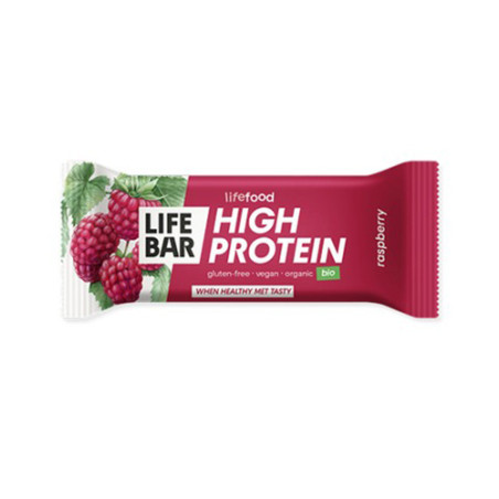 Barrita de proteína sabor frambuesa Bio 40g x 15unds Lifebar