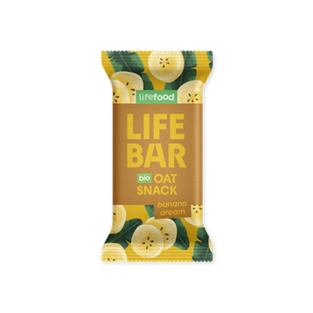 Barrita de avena banana dream Bio 40g x 15 uds Lifebar