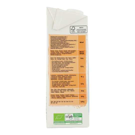 Bebida de arroz con avellanas Bio...