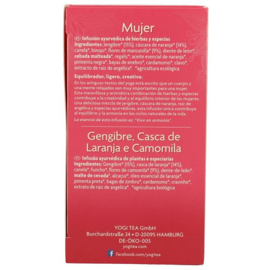 Yogi Tea Mujer 17 filtros