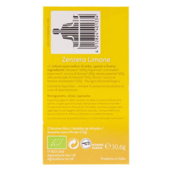 Yogi Tea Jengibre y limon 17 filtros