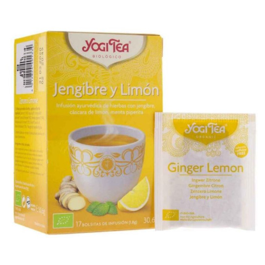 Yogi Tea Jengibre y limon 17 filtros