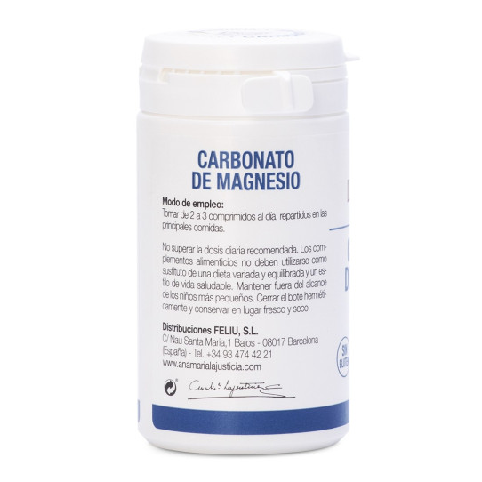 Carbonato de magnesio 75 comprimidos...