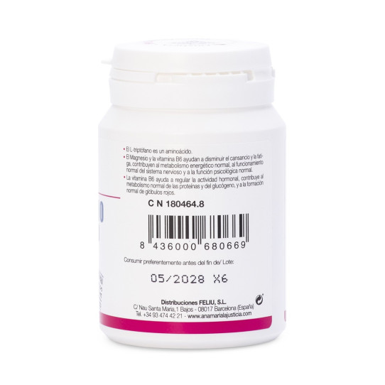 Triptofano con Magnesio + vitamina B6...