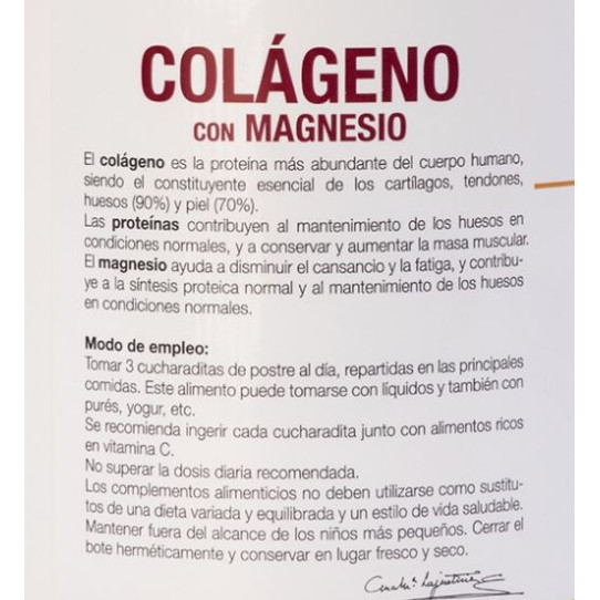 Colágeno con magnesio en polvo 350 g...