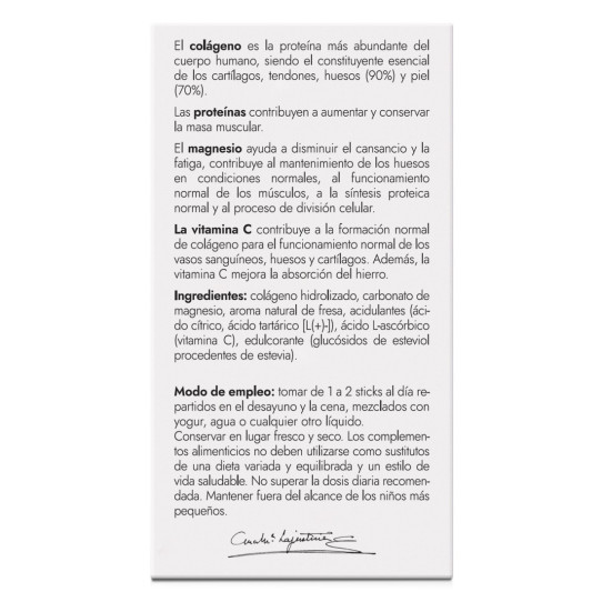 Colageno con magnesio sport + vit C...