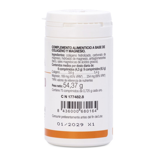 Colágeno con magnesio 75 comprimidos...