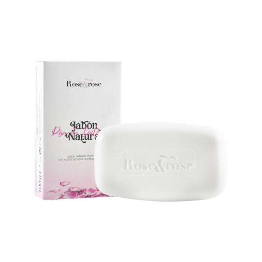 Jabon con agua natural de rosas frescas pastilla 100g Rose&Rose