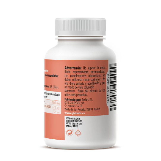 Aceite de lino 702mg 110 perlas GHF