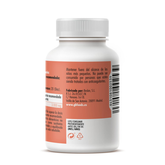 Ajo macerado 1400mg 60 perlas GHF