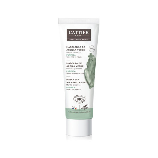 Mascarilla Arcilla Verde (Piel grasa) 100ml Cattier