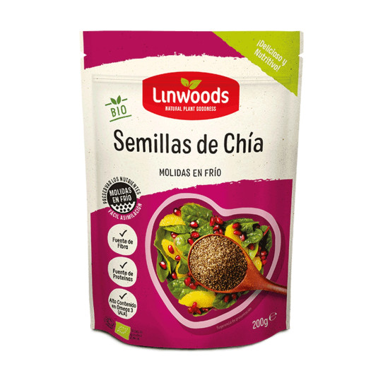 Semillas de Chía Molidas Bio 200g Linwoods