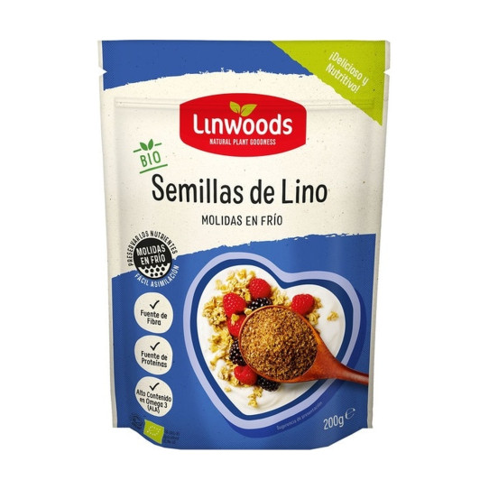 Semillas de Lino Molido Bio 200g Linwoods