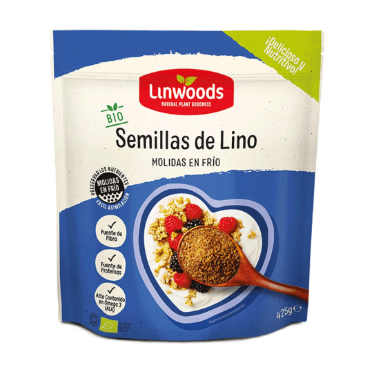 Semillas de Lino Molido Bio 425g Linwoods