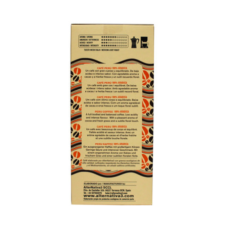 Cafe Peru molido bio 250 g Alternativa 3 3