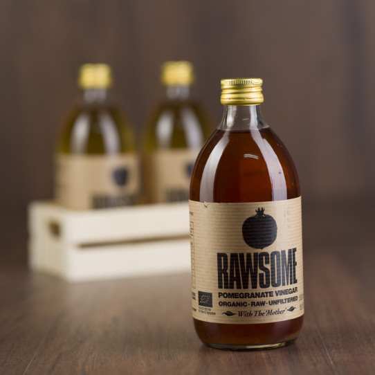 Vinagre de granada sin filtrar Bio 6x500ml RAWSOME 2