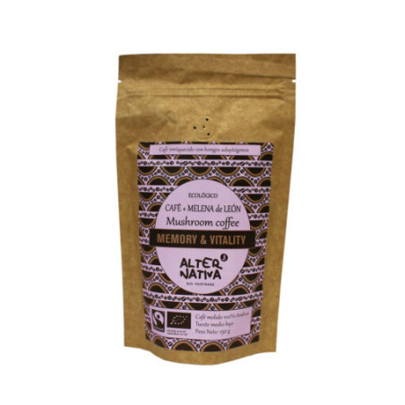 Cafe con Melena de Leon molido Bio 150g Alternativa3
