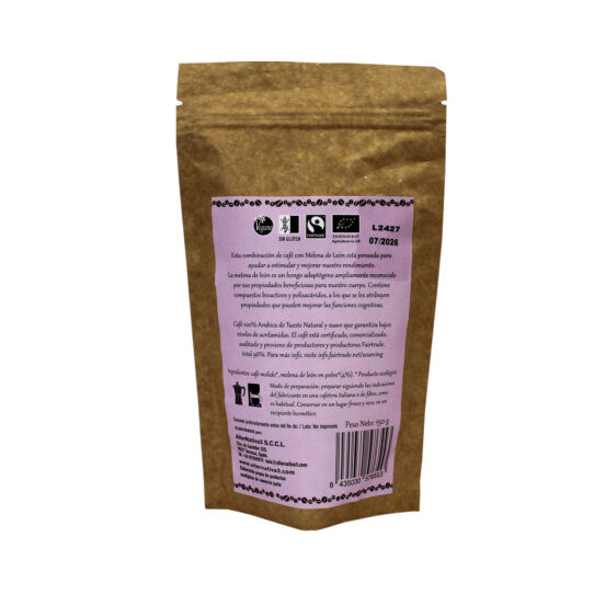 Cafe con Melena de Leon molido Bio 150g Alternativa3 2