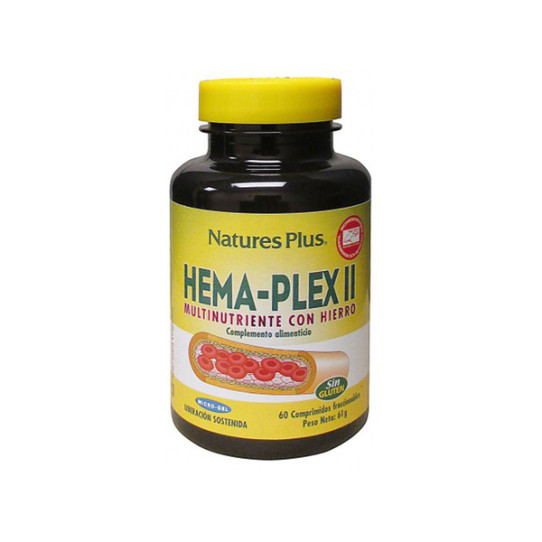 Hema Plex II (multinitriente con hierro) 60 comp Natures Plus
