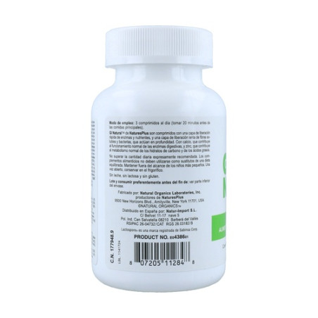 Gi Natural (bienestar digestive total) 90 comprimidos Natures Plus 2