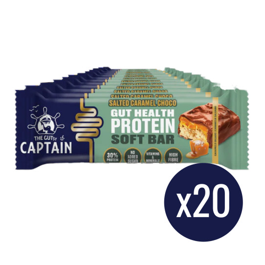 Barrita Chocolate con caramelo salado 20x50g The Gutsy Captain