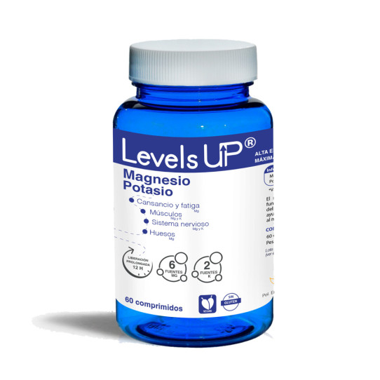 Magnesio y Potasio 60 comprimidos Levels Up
