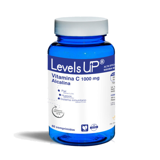 Vitamina C Alcalina 1000mg + Zinc 60 comprimidos Levels Up