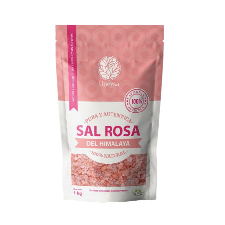Sal rosa del Himalaya gruesa 1kg Uneysa