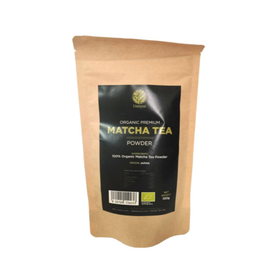 Te matcha premium en polvo Bio 100g Uneysa