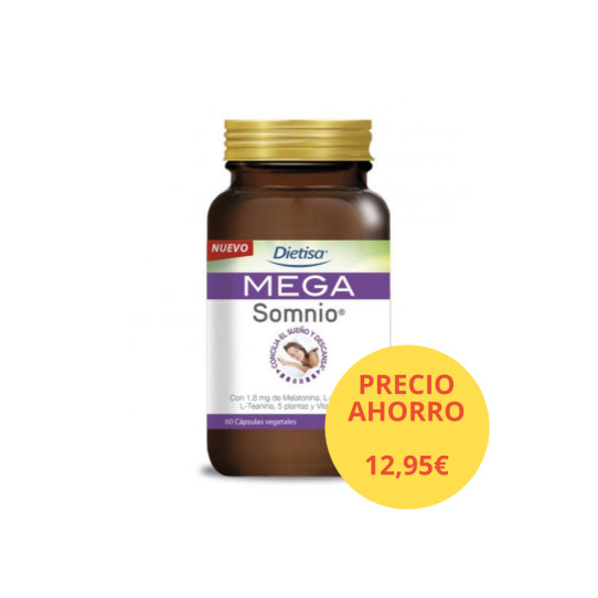 Mega Somnio (descuento especial) 12,95€ 60 capsulas Dietisa