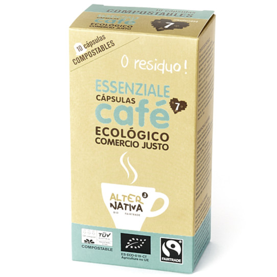 Cafe essenziale capsulas bio 10x5.5g...