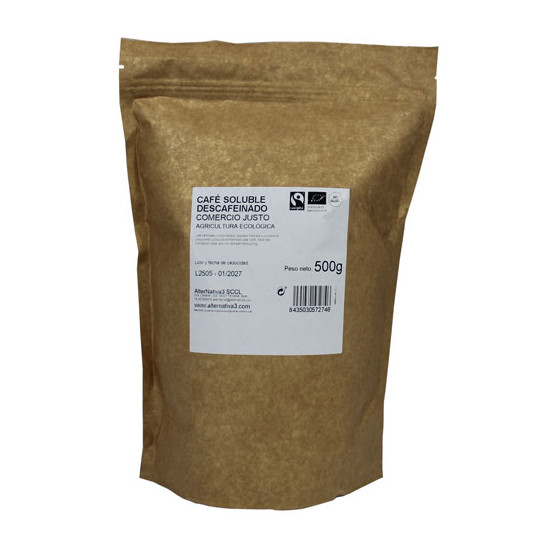 Cafe soluble descafeinado liofilizado...