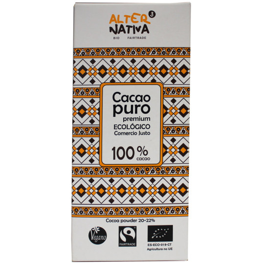 Cacao puro 21% M.G bio 150g...