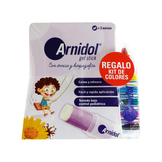 Stick original en barra + kit de colores de regalo 15ml Arnidol