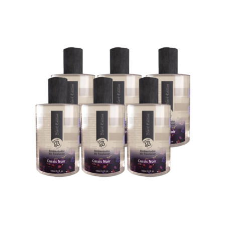 Ambientador Cassis Noir Spray Black Edition 6x100ml Boles d'olor