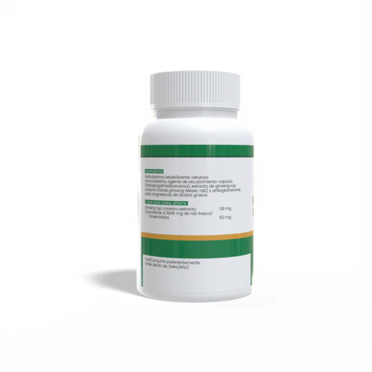 Panax Ginseng rojo coreano 500mg 90 capsulas Sotya 2