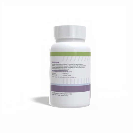 Espirulina + Vit B12 400mg 100 comprimidos Sotya 3