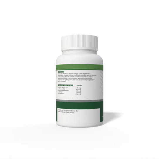 Curcuma + Pimienta 550mg 60 capsulas Sotya 3