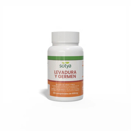 Levadura de cerveza y germen de trigo 600mg 225 comprimidos Sotya