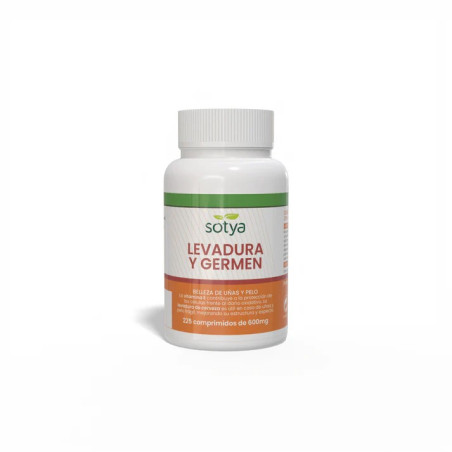 Levadura de cerveza y germen de trigo 600mg 225 comprimidos Sotya